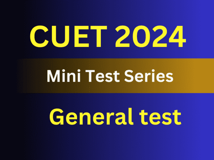 CUET UG 2024 Mini Test